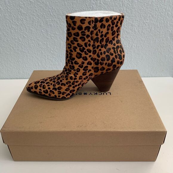 Lucky Brand Shoes - Lucky Brand Munise Leopard Booties Size 7.5 NWT